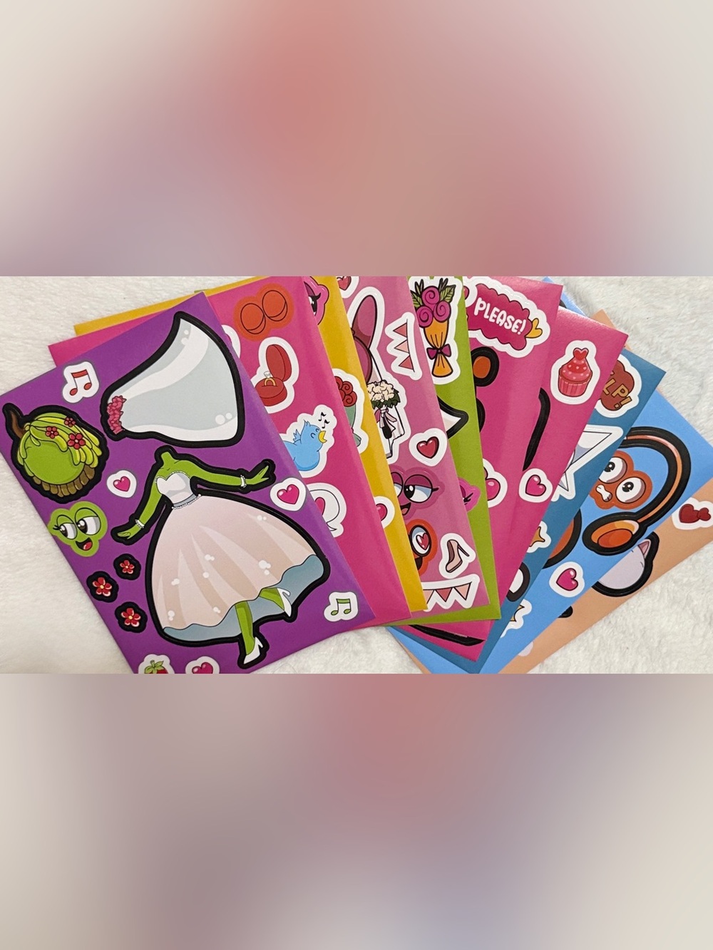 💜 Incredibox Sprunki Wedding Sticker Activity Sheets with Oren & Pinki
